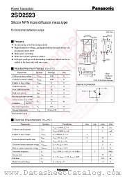 2SD2523 datasheet pdf Panasonic
