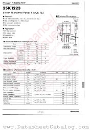 2SK1223 datasheet pdf Panasonic