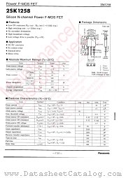 2SK1258 datasheet pdf Panasonic