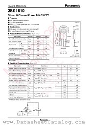 2SK1610 datasheet pdf Panasonic