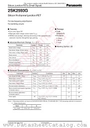 2SK2593G datasheet pdf Panasonic