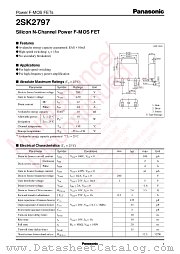 2SK2797 datasheet pdf Panasonic