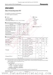 2SK4083 datasheet pdf Panasonic