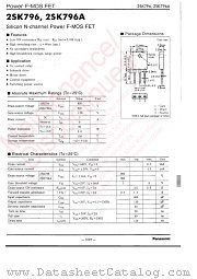 2SK0796 datasheet pdf Panasonic