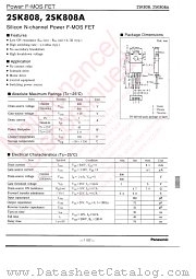 2SK0808 datasheet pdf Panasonic