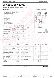 2SK0809 datasheet pdf Panasonic