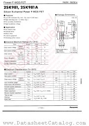 2SK0981 datasheet pdf Panasonic