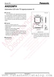 AN2526FH datasheet pdf Panasonic