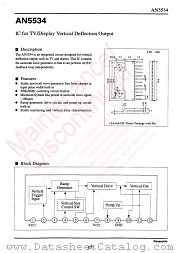 AN5534 datasheet pdf Panasonic