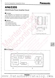 AN6230S datasheet pdf Panasonic