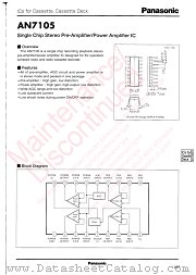 AN7105 datasheet pdf Panasonic