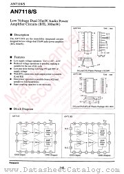 AN7118 datasheet pdf Panasonic
