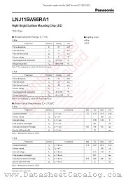 LNJ115W85RA1 datasheet pdf Panasonic