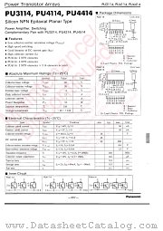 PUA3114 datasheet pdf Panasonic