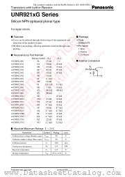 UNR921CG datasheet pdf Panasonic