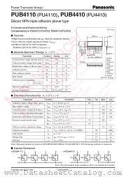 PUB4110 datasheet pdf Panasonic