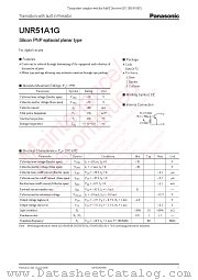 UNR51A1G datasheet pdf Panasonic