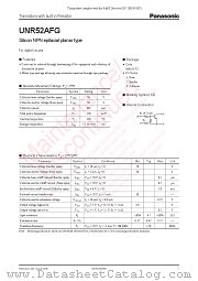 UNR52AFG datasheet pdf Panasonic