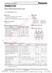 XN06213G datasheet pdf Panasonic