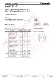 XN0C301G datasheet pdf Panasonic