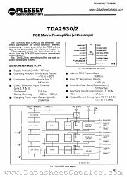 TDA2532 datasheet pdf PLESSEY Semiconductors