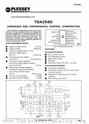TDA2560 datasheet pdf PLESSEY Semiconductors