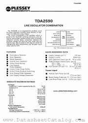 TDA2590 datasheet pdf PLESSEY Semiconductors