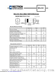 MCL4148 datasheet pdf Rectron Semiconductor