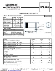 MCL4448 datasheet pdf Rectron Semiconductor