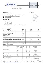 MMBD4448W datasheet pdf Rectron Semiconductor
