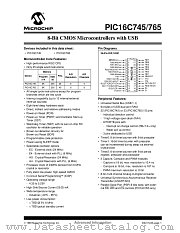 PIC16C765T/JW datasheet pdf Microchip