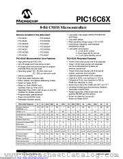 PIC16CR62-10I/PQ datasheet pdf Microchip