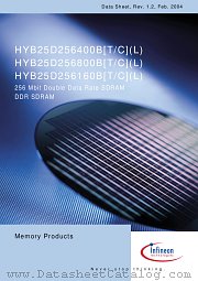 HYB25D256400BT-6 datasheet pdf Infineon