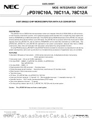 UPD78C12AGQ datasheet pdf NEC