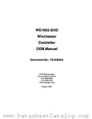 WD1002-SHD datasheet pdf Western Digital