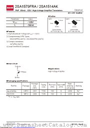 2SA1579FRAT106 datasheet pdf ROHM