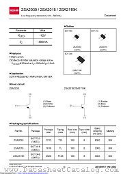 2SA2030T2L datasheet pdf ROHM