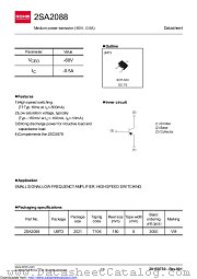 2SA2088T106 datasheet pdf ROHM