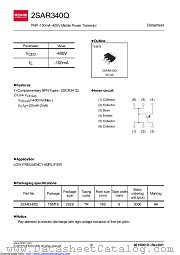 2SAR340QTR datasheet pdf ROHM
