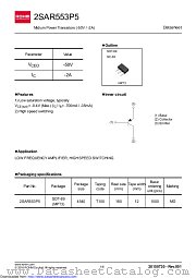 2SAR553P5T100 datasheet pdf ROHM