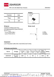2SAR553R datasheet pdf ROHM