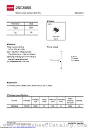 2SC5866TL datasheet pdf ROHM