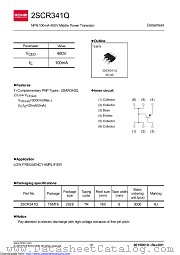 2SCR341QTR datasheet pdf ROHM