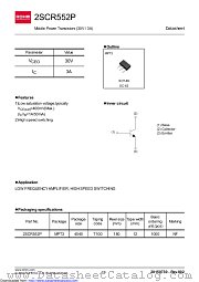 2SCR552PT100 datasheet pdf ROHM