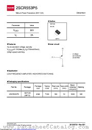 2SCR553P5T100 datasheet pdf ROHM