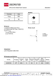 2SCR573D datasheet pdf ROHM
