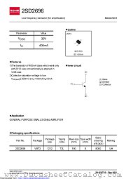 2SD2696T2L datasheet pdf ROHM