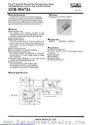 STR-W6734 datasheet pdf Sanken