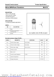 BUV70 datasheet pdf Savantic