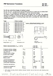 AC151r datasheet pdf Siemens